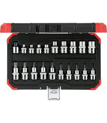 Set a douilles GEDORE red 20 pieces 3/8-2 et 1/2"