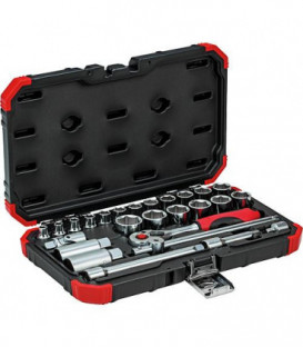 Set a douilles GEDORE red 26 pieces 3/8"