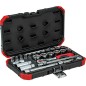 Set a douilles GEDORE red 26 pieces 3/8"