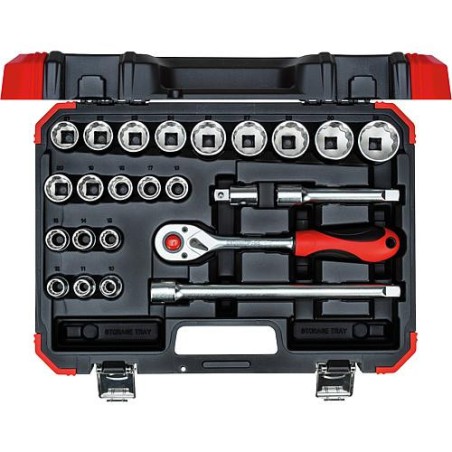 Set a douilles GEDORE red 24 pieces 1/2"