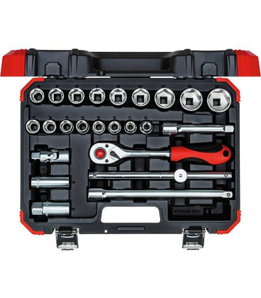 Set a douilles GEDORE red 24 pieces 1/2"