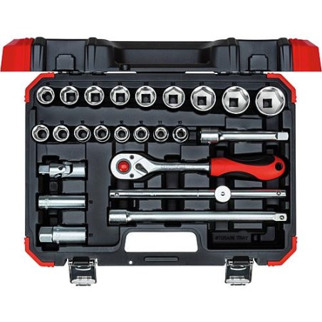 Set a douilles GEDORE red 24 pieces 1/2"