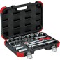 Set a douilles GEDORE red 24 pieces 1/2"