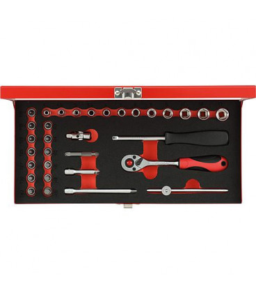 Jeu de clé a douille GEDORE red Type 4004.79, 1/4", 33 pieces