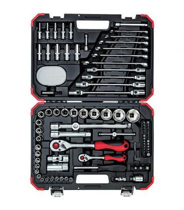 Set a douilles GEDORE red 92 pieces 1/4" et 1/2"