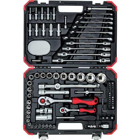 Set a douilles GEDORE red 92 pieces 1/4" et 1/2"