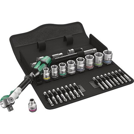 Kit cles a douille Wera 3/8" 29 pieces, type 8100 SB6