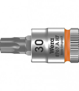 Cle a cliquet WERA 8767 A HF Torx T30 Longueur 28,0mm traction 6,3mm (1/4")