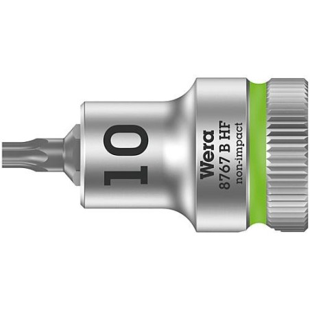 Cle a cliquet WERA 8767 B HF Torx T10 Longueur 35,0mm traction 9,52mm (3/8")