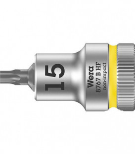 Cle a cliquet WERA 8767 B HF Torx T15 Longueur 35,0mm traction 9,52mm (3/8")