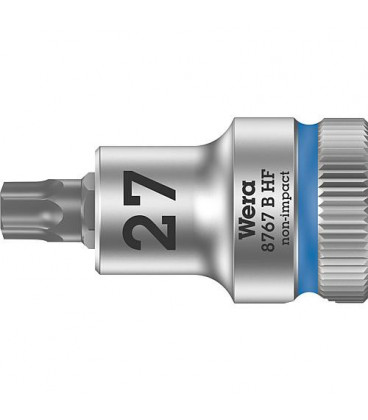 Cle a cliquet WERA 8767 B HF Torx T27 Longueur 35,0mm traction 9,52mm (3/8")