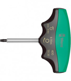 Tournevis dynamometrique WERA avec poignee T TORX T20, 4,0 Nm Longueur 60mm