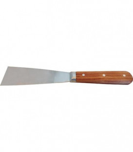 Spatule de peintre 100 mm, Haromac passage, lame conique, INOX Bois de rose