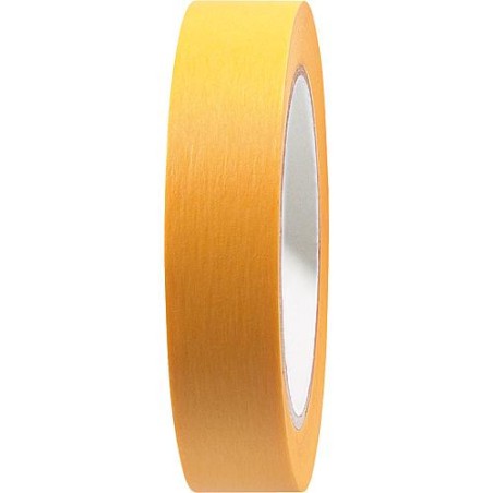 Ruban Adhesif papier jaune, 30 jours, 80°C int. et ext. 30mm x 50m