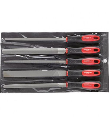 Set de limes GEDORE red 5 pieces en sac plastique