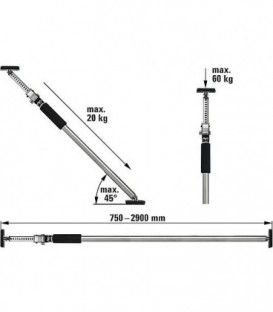 Support de montage BESSEY ST250 1450 - 2500 mm