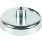 Griffe plate magnetique avec douille filetee T°C max d'utilisation 200°C Dim 50 x 22 mm, 1 piece