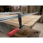 Serre-joint en fonte malleable avec manche en bois 1500x120mm Type TKPN150BE