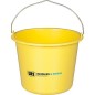 Seau 12 litres jaune graduation litrage avec Logo WS Paquet  :  10 pces