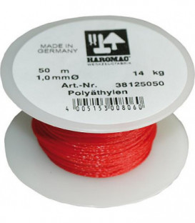 Cordon de maconnerie, 1,0mm x 50m, rouge Haromac