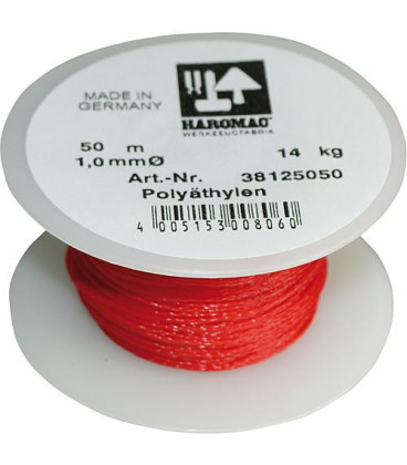 Cordon maconnerie, 1,0mm x 20 m, rouge Haromac