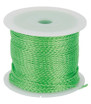 corde de macon vert, 2mmx100m fluorescent