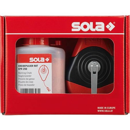 set de metre ruban Sola CLP 30, avec craie rouge