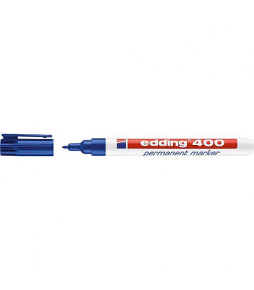 Marqueur Permanentmarker 400 bleu largeur de trait 1 mm pointe ronde