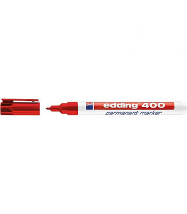 Marqueur Permanentmarker 400 rouge largeur de trait 1 mm pointe ronde