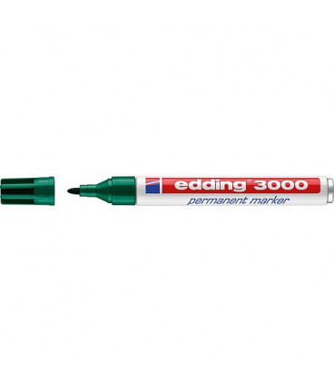 Marqueur Permanentmarker 3000 vert largeur de trait 1,5 - 3 mm pointe ronde