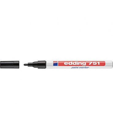 Marqueur Lackmarker 751 noir largeur de trait 1 - 2 mm pointe ronde