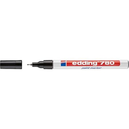 Marqueur Lackmarker 780 noir largeur de trait 0,8 mm pointe en plastique