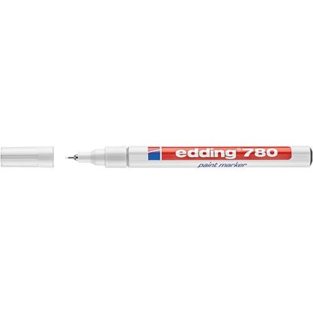 Marqueur Lackmarker 780 blanc largeur de trait 0,8 mm pointe en plastique