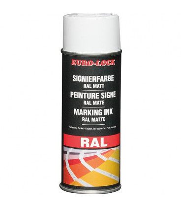 Spray couleur RAL 9010 blanc mat, 400 ml