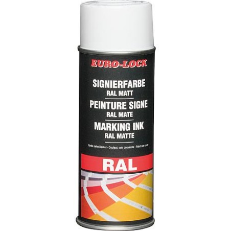 Spray couleur RAL 9010 blanc mat, 400 ml