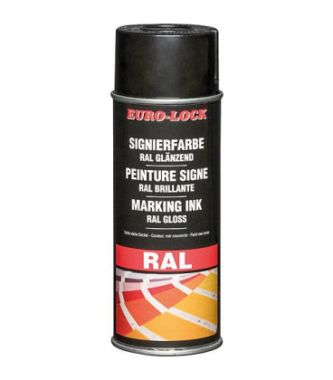 Spray couleur RAL 9005 noir profond brillant, 400 ml