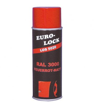 Spray couleur RAL 3000 rouge feu mat, 400 ml