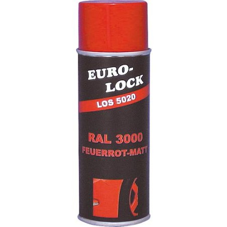 Spray couleur RAL 3000 rouge feu mat, 400 ml