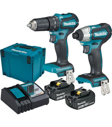 Kit batterie MAKITA 18V DLX2221JX2 avec 2 x 3,0 Ah batterie et chargeur