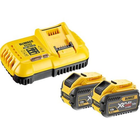 Batterie et chargeur DeWalt DCB1189X2, 2 batteries 54V avec 9,0 Ah et chargeur