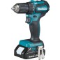 Perceuse visseuse sans fil MAKITA DDF483RAJ avec 2x batteries 2,0 Ah et chargeur