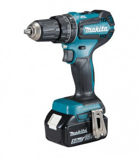 Perceuse a percussion sans fil MAKITA 18V DHP 485 RTJ avec 2x 5,0 Ah batteries et chargeur