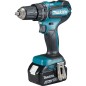 Perceuse a percussion sans fil MAKITA 18V DHP 485 RTJ avec 2x 5,0 Ah batteries et chargeur