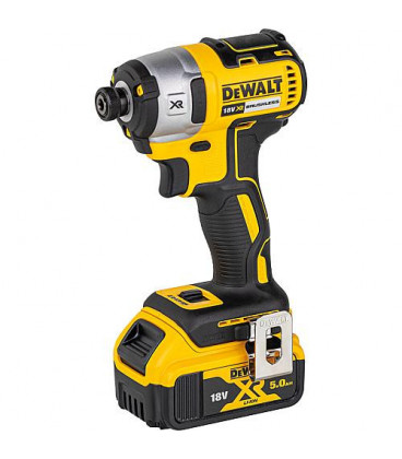 Visseuse a percussion sans fil DeWALT DCF887P2 18V, insert 1/4", avec 2x 5,0 Ah batterie+chargeur