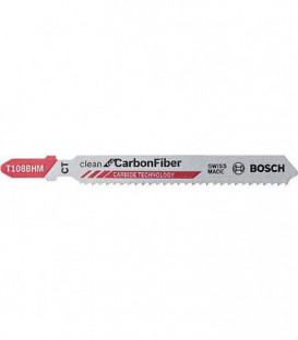 Lame scie sauteuse BOSCH® T128BHM Carbide pr plastique Long. 92 mm emb. : 3 pc.