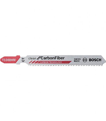 Lame scie sauteuse BOSCH® T128BHM Carbide pr plastique Long. 92 mm emb. : 3 pc.