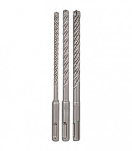 Kit Foret pr perforateur BOSCH® 7X 3 pc., diam. 6 / 8 / 10 mm 4 lames ac. tete en metal dur