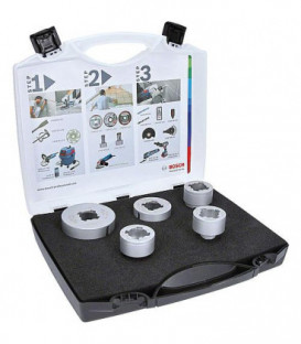 Kit Forets a sec BOSCH® Diamant ac insert X - Lock 5 pc. diam. 25, 35, 51, 68 et foret plat