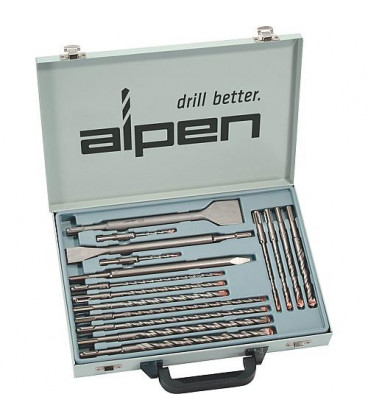 ALPEN SDS-Plus foret a marteau et set de ciseau SDS-plus KIT 16 pcs.