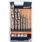 Kit foret bois ALPEN HSS Cobalt, 8 pcs dans boite en plastique